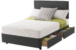 Layezee Calm Memory Micro Quilt Double 4 Drawer Divan Bed